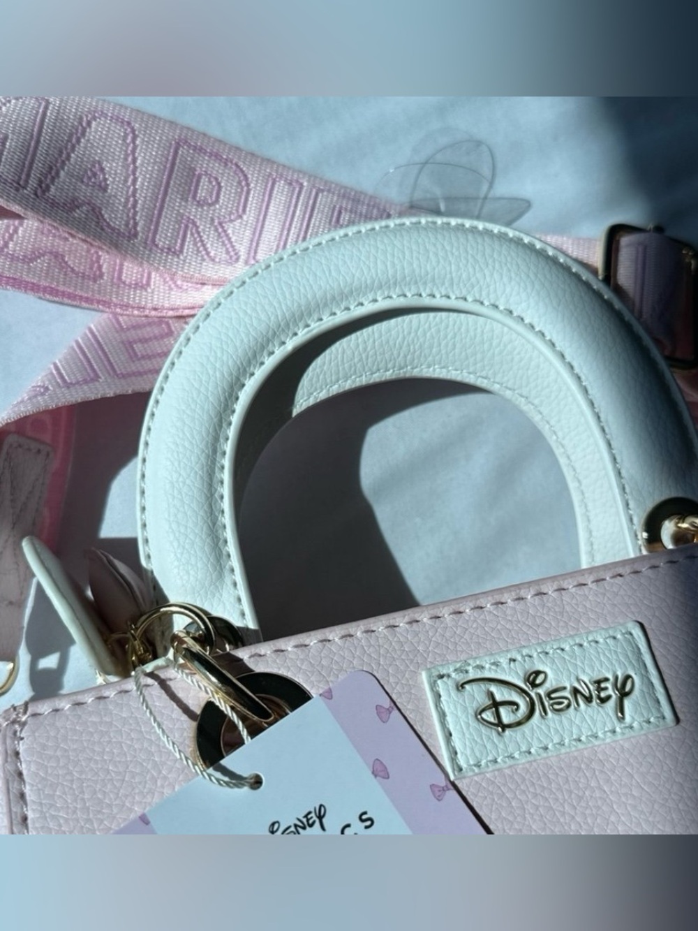 Disney Classic Pink Tote Bag with Marie Cat Accent - Picture 3 of 5